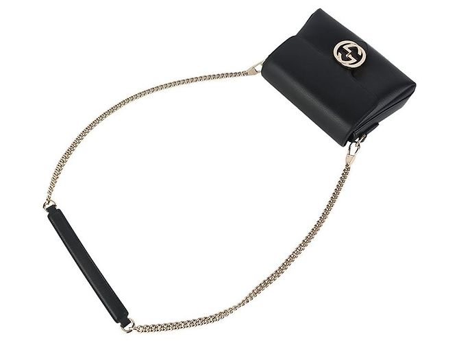 Gucci Borsa a Tracolla Mini Chain Interlocking - vista 4