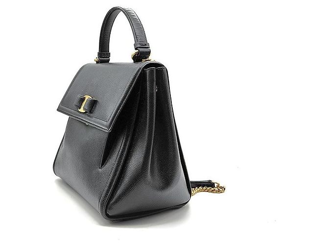 Salvatore Ferragamo Borsa a tracolla con catena e manico Bara Carry - vista 2