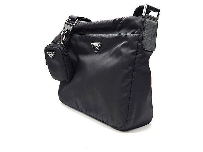 Prada Borsa Messenger in Nylon Tessuto - vista 2