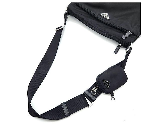 Prada Borsa Messenger in Nylon Tessuto - vista 5