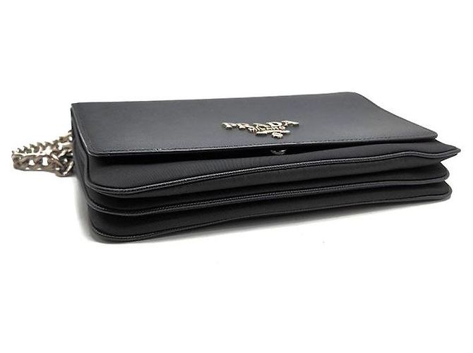 Prada Borsa a tracolla con catena in Saffiano - vista 7