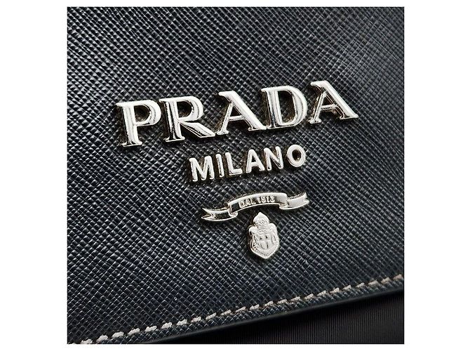 Prada Borsa a tracolla con catena in Saffiano - vista 8