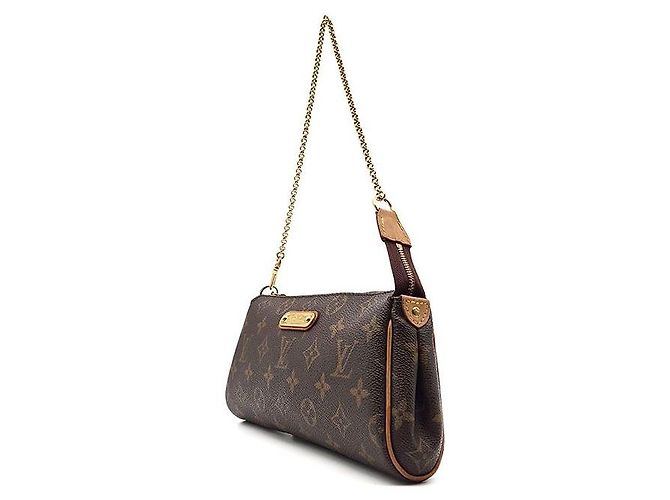 Clutch Louis Vuitton Monogram Eva Marrom - vista 2