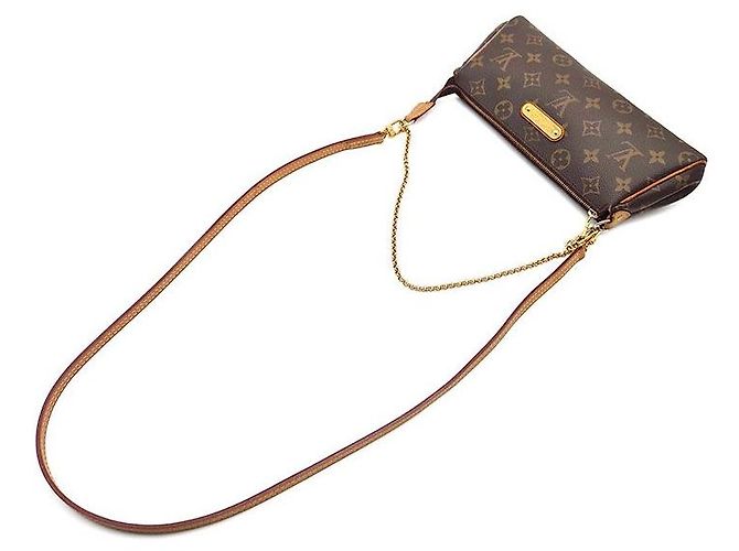Clutch Louis Vuitton Monogram Eva Marrom - vista 4