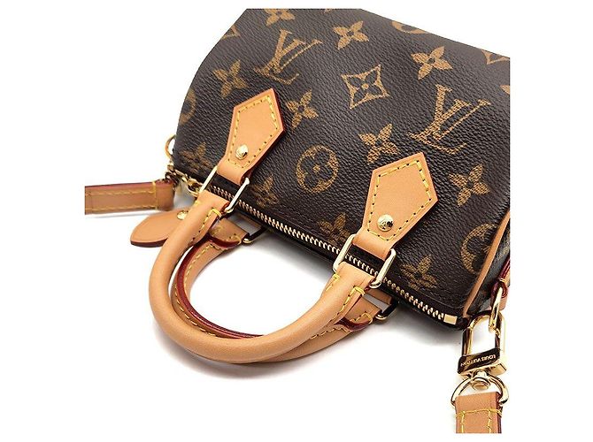 Louis Vuitton Monogram Nano Speedy Marrone - vista 6