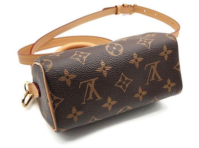 Louis Vuitton Monogram Nano Speedy Marrone - vista 7