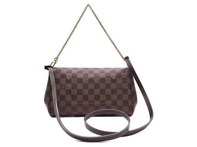 Louis Vuitton Damier Favorite MM Marrone Borsa a mano - vista 3