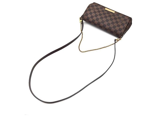 Louis Vuitton Damier Favorite MM Marrone Borsa a mano - vista 4