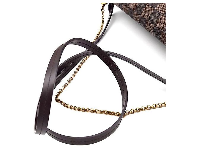 Louis Vuitton Damier Favorite MM Marrone Borsa a mano - vista 5