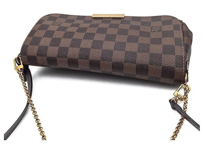 Louis Vuitton Damier Favorite MM Marrone Borsa a mano - vista 6