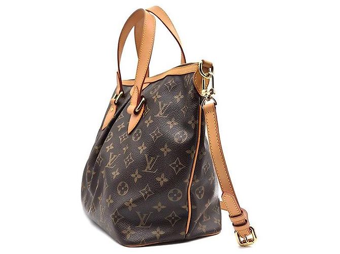 Louis Vuitton Monogram Palermo PM Borsa Tote Marrone - vista 2