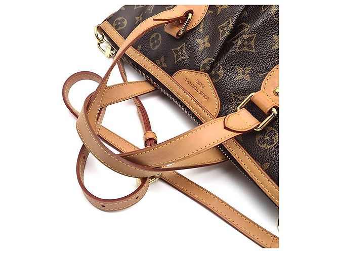 Louis Vuitton Monogram Palermo PM Borsa Tote Marrone - vista 5