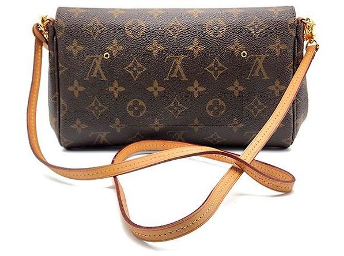 Borsa Louis Vuitton Monogram Favorite MM Marrone - vista 3