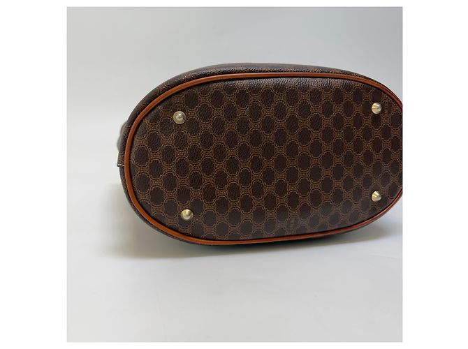 Borsa a secchiello Céline Macadam marrone pelle - vista 15