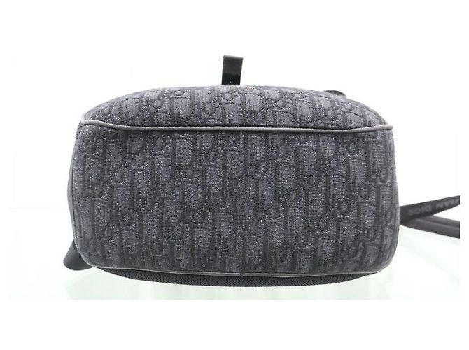 Dior Zaino Rolltop Oblique Jacquard Nero - vista 4