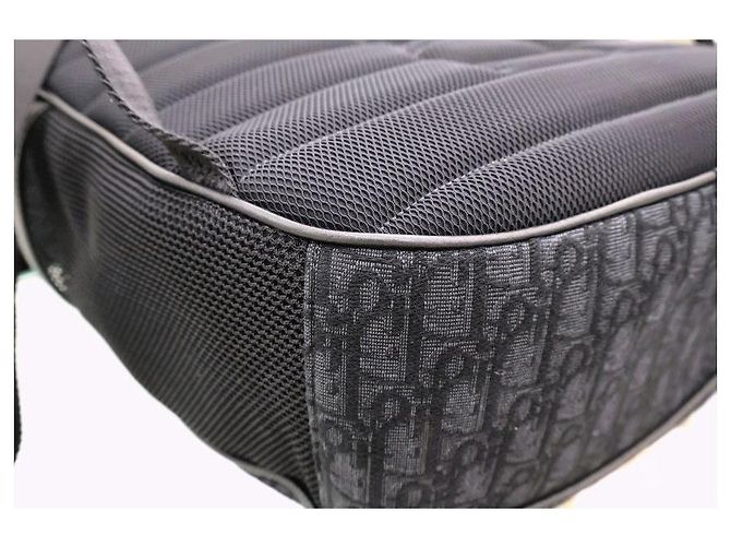 Dior Zaino Rolltop Oblique Jacquard Nero - vista 5