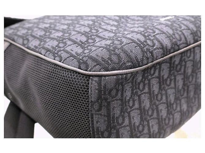 Dior Zaino Rolltop Oblique Jacquard Nero - vista 7