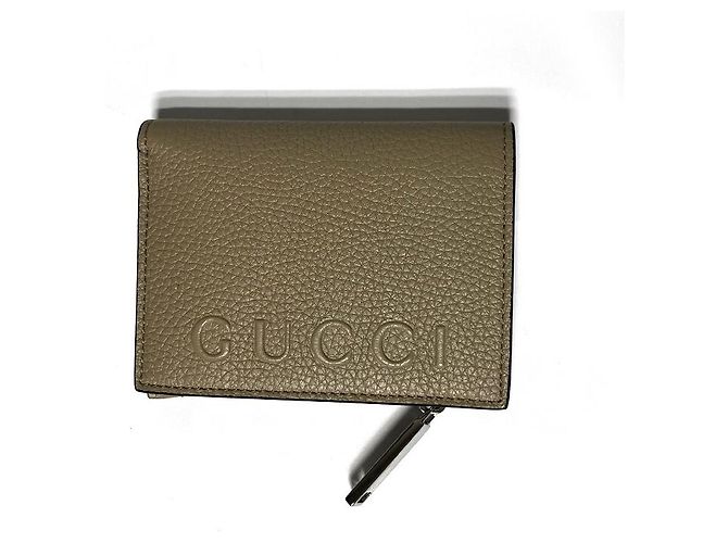 Gucci Cartera de piel Khaki Beige - vista 4