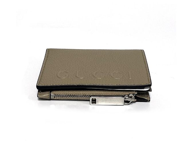 Gucci Cartera de piel Khaki Beige - vista 5