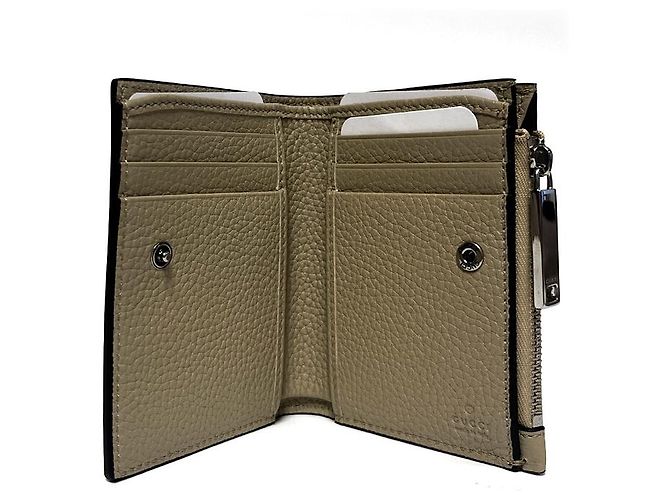 Gucci Cartera de piel Khaki Beige - vista 6