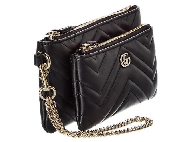 Gucci Pouch con catena GG Marmont Small - vista 2