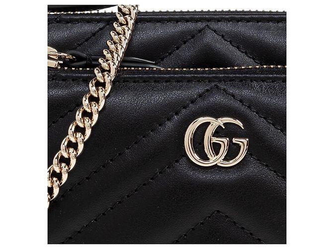 Gucci Pouch con catena GG Marmont Small - vista 7