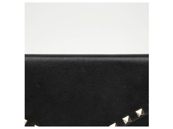 Valentino Clutch a Busta Rockstud in Pelle Nera - vista 3