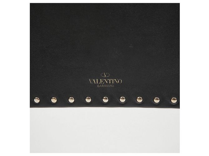 Valentino Clutch a Busta Rockstud in Pelle Nera - vista 5