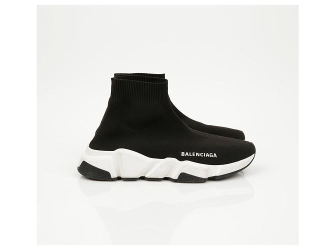 Balenciaga Speedrunner Sneaker Black White - Ansicht 3