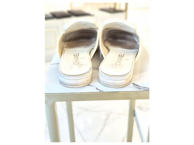 Mule Chanel perlate Cream - vista 8
