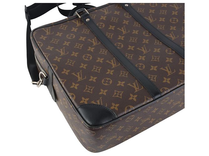 Louis Vuitton Monogram Macassar Porte Document Voyage GM Document Bag - vista 5