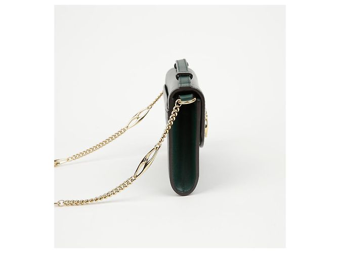 Gucci Mini Borsa a Tracolla Jumi in Pelle Verde - vista 6