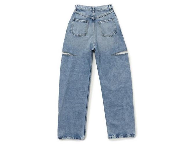 Maison Martin Margiela Vaqueros de denim con detalle de corte - vista 3