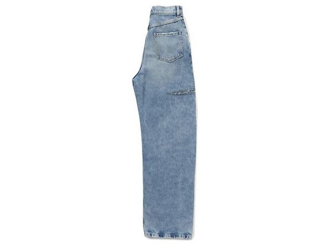 Maison Martin Margiela Vaqueros de denim con detalle de corte - vista 4