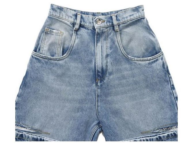 Maison Martin Margiela Vaqueros de denim con detalle de corte - vista 5