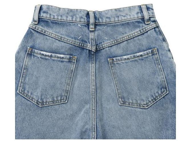 Maison Martin Margiela Vaqueros de denim con detalle de corte - vista 7