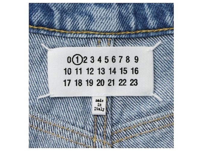 Maison Martin Margiela Vaqueros de denim con detalle de corte - vista 8