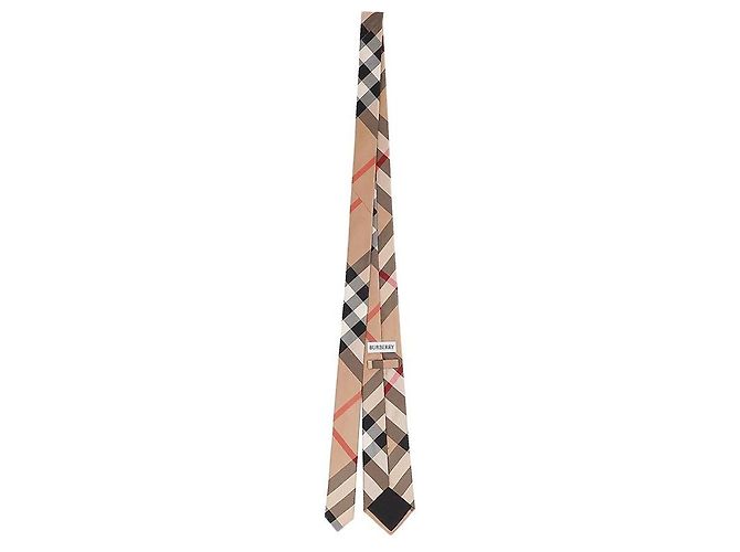 Cravatta in seta Burberry a quadri - vista 2
