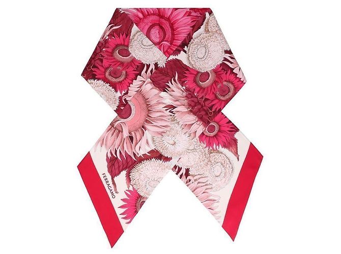 Salvatore Ferragamo Seidentuch mit Sonnenblumen-Print - Ansicht 3