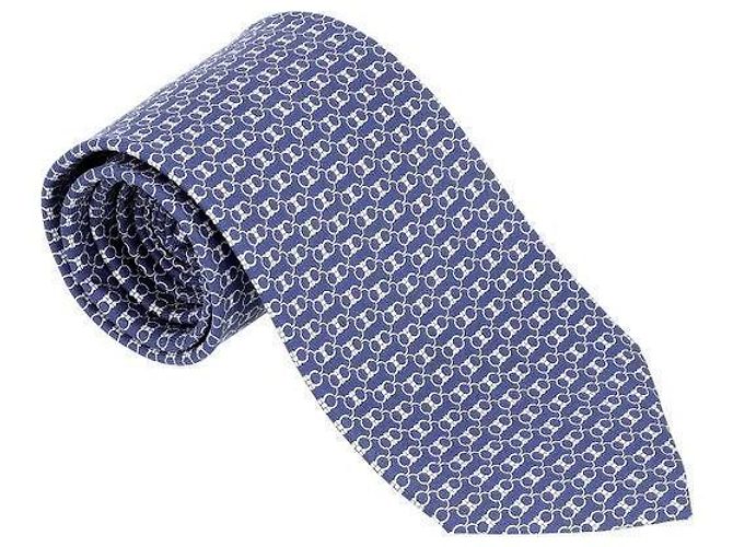 Salvatore Ferragamo Cravatta in seta con stampa Gancini - vista 3