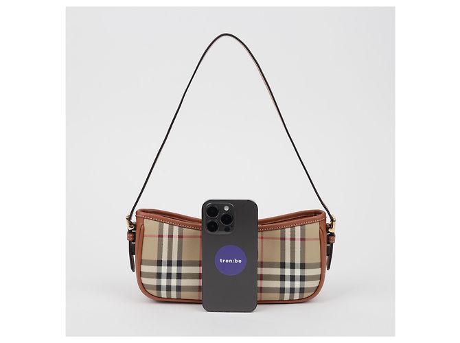 Burberry Borsa a tracolla Check Sling - vista 9