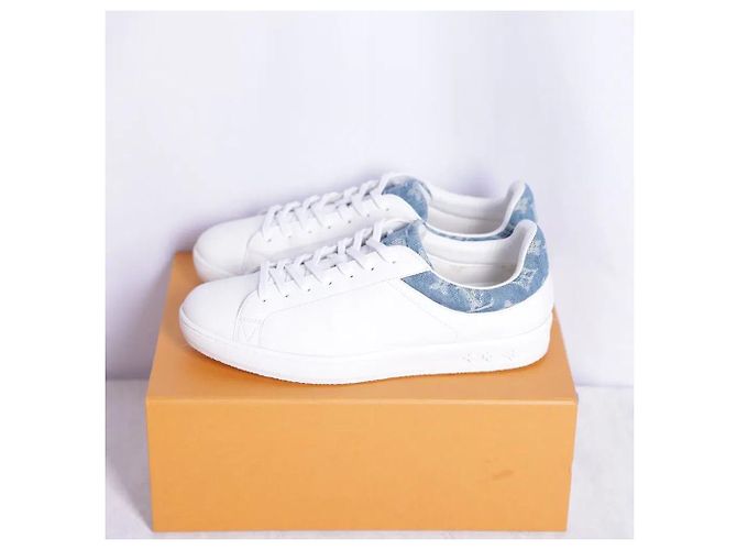 Louis Vuitton Sneakers Luxembourg Denim White - vista 2