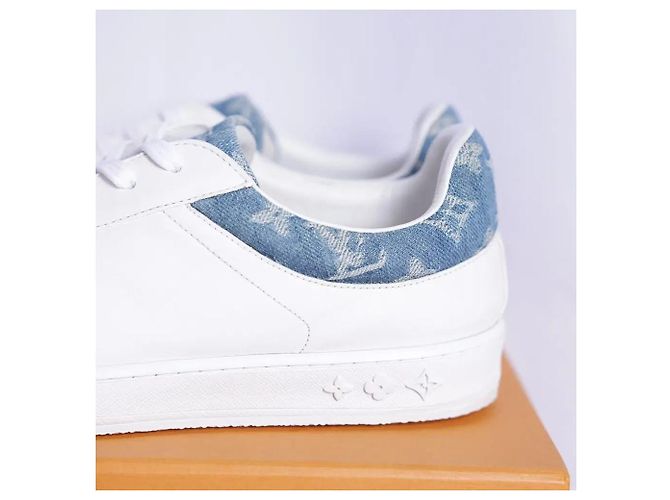 Louis Vuitton Sneakers Luxembourg Denim White - vista 3