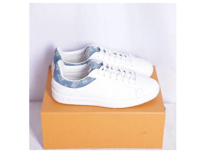 Louis Vuitton Sneakers Luxembourg Denim White - vista 4