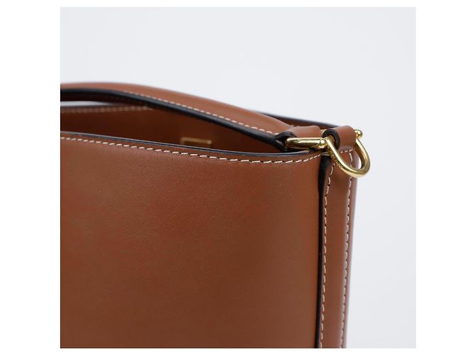 Céline Borsa a tracolla Tote Tin Bucket Brown - vista 11