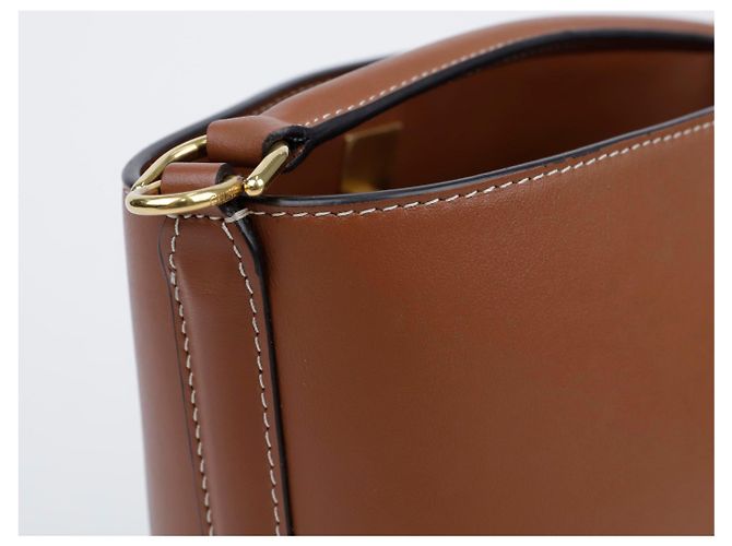 Céline Borsa a tracolla Tote Tin Bucket Brown - vista 12