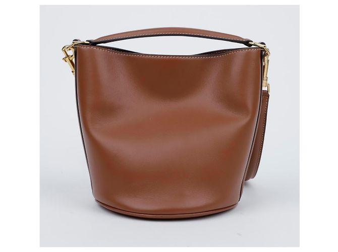 Céline Borsa a tracolla Tote Tin Bucket Brown - vista 3