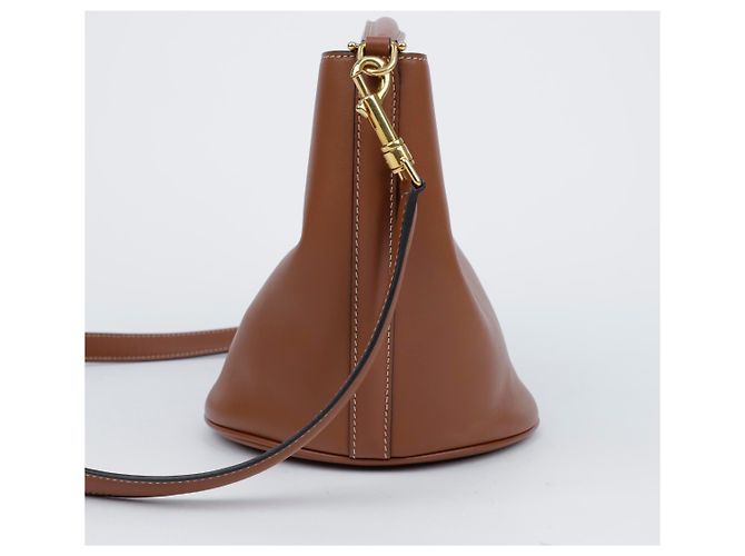 Céline Borsa a tracolla Tote Tin Bucket Brown - vista 4