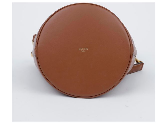 Céline Borsa a tracolla Tote Tin Bucket Brown - vista 6