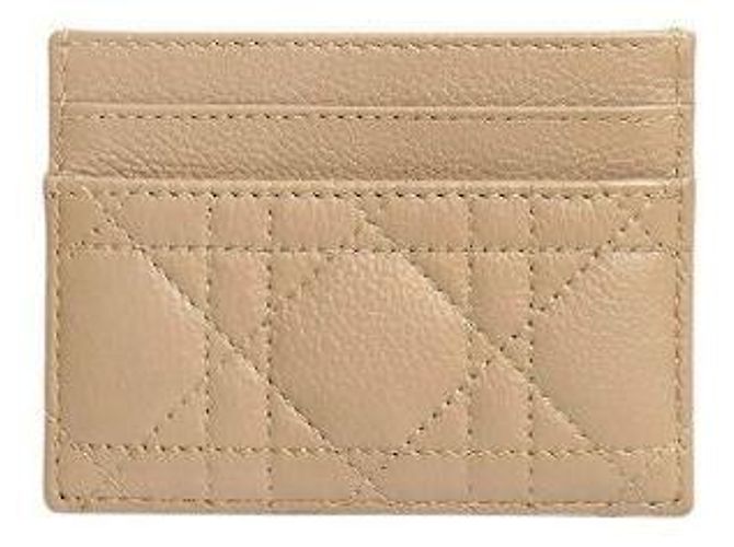 Dior Kartenetui Beige Leder - Ansicht 3